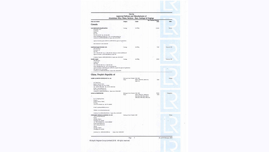 产品6-LR英国劳氏船级社-LR劳式船级社工厂认可证书-5083、5086_03